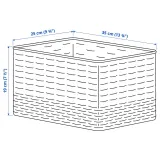 IKEA DJURTRÄNARE (ИКЕА ДЙУРТРЭНАРЕ) — Корзина, светло-жёлтый 25х35х19 см — фото 8