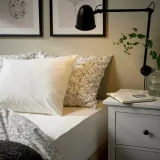 IKEA VÅRVIAL (ИКЕА ВОРВИАЛ) — Простыня на резинке, белый 120х200 см — фото 2