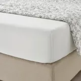 IKEA VÅRVIAL (ИКЕА ВОРВИАЛ) — Простыня на резинке, белый 120х200 см — фото 3