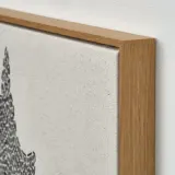 IKEA BLODFLÄDER (ИКЕА БЛОДФЛЭДЕР) — Картина, чёрные листья 40x50 см — фото 2