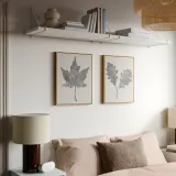 IKEA BLODFLÄDER (ИКЕА БЛОДФЛЭДЕР) — Картина, чёрные листья 40x50 см — фото 3