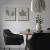 IKEA BLODFLÄDER (ИКЕА БЛОДФЛЭДЕР) — Картина, чёрные листья 40x50 см — фото 4