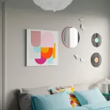 IKEA PJÄTTERYD (ИКЕА ПЙЭТТЕРИД) — Картина, цветные фигуры 56x56 см — фото 3