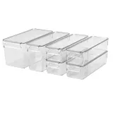 IKEA KLIPPKAKTUS (ИКЕА КЛИППКАКТУС) — Контейнер для холодильника 6 шт., прозрачный — фото 1