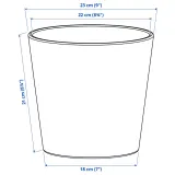 IKEA BROKSPIREA (ИКЕА БРОКСПИРЕА) — Кашпо, светло-зелёное 19 см — фото 4