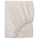 IKEA VÅRVIAL (ИКЕА ВОРВИАЛ) — Простыня на резинке, бежевая 140x200 см — фото 1