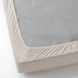 IKEA VÅRVIAL (ИКЕА ВОРВИАЛ) — Простыня на резинке, бежевый 90x200 см — фото 4