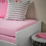 IKEA VÅRVIAL (ИКЕА ВОРВИАЛ) — Простыня на резинке для кушетки, розовый 80x200 см — фото 3