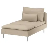 IKEA SÖDERHAMN (ИКЕА СЁДЕРХАМН) — Чехол на секцию шезлонга, Келинге бежевый — фото 2