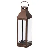 IKEA HÖSTAGILLE (ИКЕА ХЁСТАГИЛЛЕ) — Фонарь для свечей-столбиков, для дома/улицы, медный цвет 58 см — фото 3