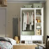 IKEA HEMMAFIXARE (ИКЕА ХЕММАФИКСАРЕ) — Контейнер для одежды/белья, цветочный/бледный серо-зелёный 34x51x28 см — фото 4