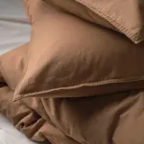 IKEA ÄNGSLILJA (ИКЕА ЭНГСЛИЛЙА) — Пододеяльник и 2 наволочки, светло-коричневый 200x200/50x60 см — фото 4