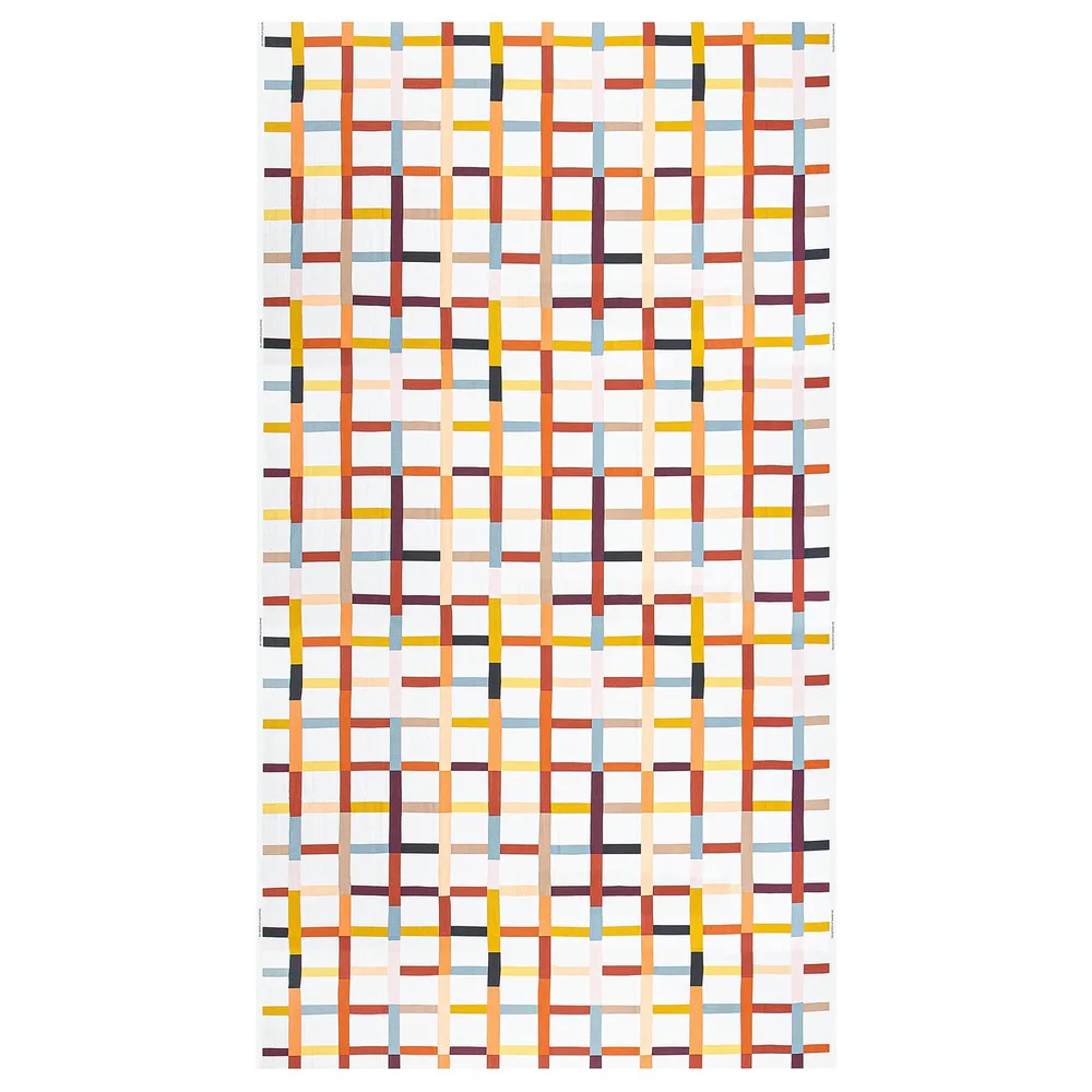 IKEA STRANDKÄMPAR (ИКЕА СТРАНДКЭМПАР) — Ткань отрезная, разноцветный в клетку 150x300 см