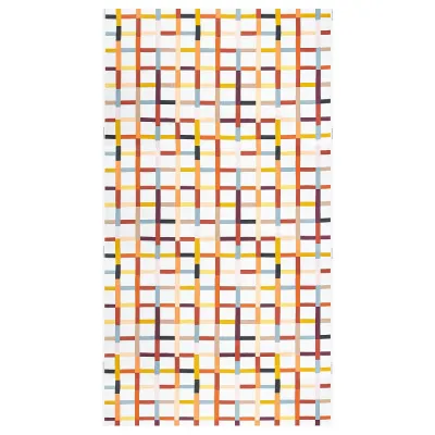 IKEA STRANDKÄMPAR (ИКЕА СТРАНДКЭМПАР) — Ткань отрезная, разноцветный в клетку 150x300 см