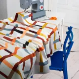 IKEA STRANDKÄMPAR (ИКЕА СТРАНДКЭМПАР) — Ткань отрезная, разноцветный в клетку 150x300 см — фото 4