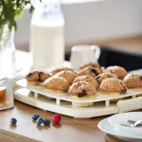 IKEA BAKTIDER (ИКЕА БАКТИДЕР) — Контейнер для пирога с крышкой, белый 33x33 см — фото 2