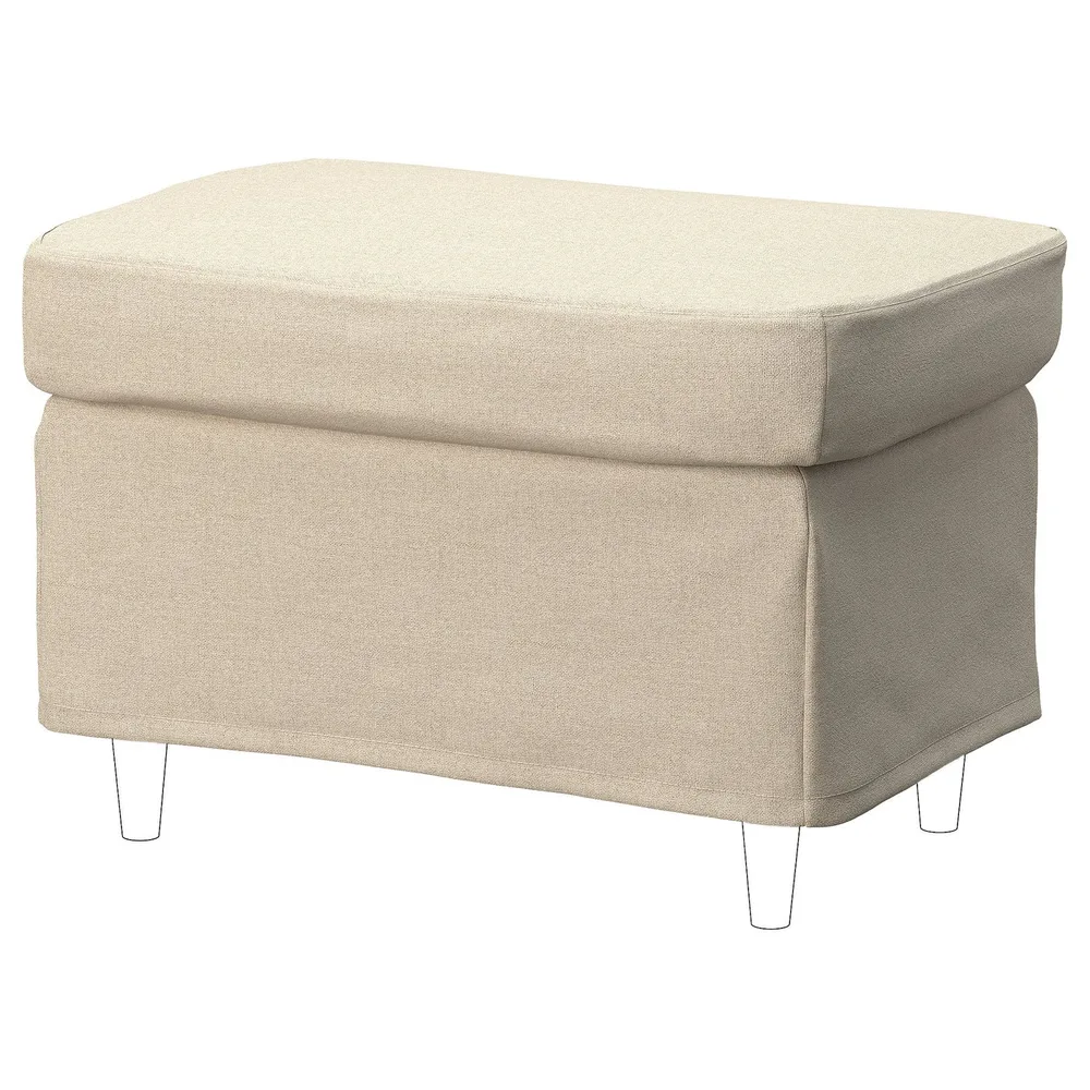 IKEA STRANDMON (ИКЕА СТРАНДМОН) — Чехол на пуф, Нагген бежевый