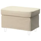 IKEA STRANDMON (ИКЕА СТРАНДМОН) — Чехол на пуф, Нагген бежевый — фото 1