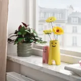 IKEA FRÖVÄXT (ИКЕА ФРЁВЭКСТ) — Ваза, жёлтый 14 см — фото 4