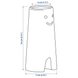 IKEA FRÖVÄXT (ИКЕА ФРЁВЭКСТ) — Ваза, жёлтый 14 см — фото 6