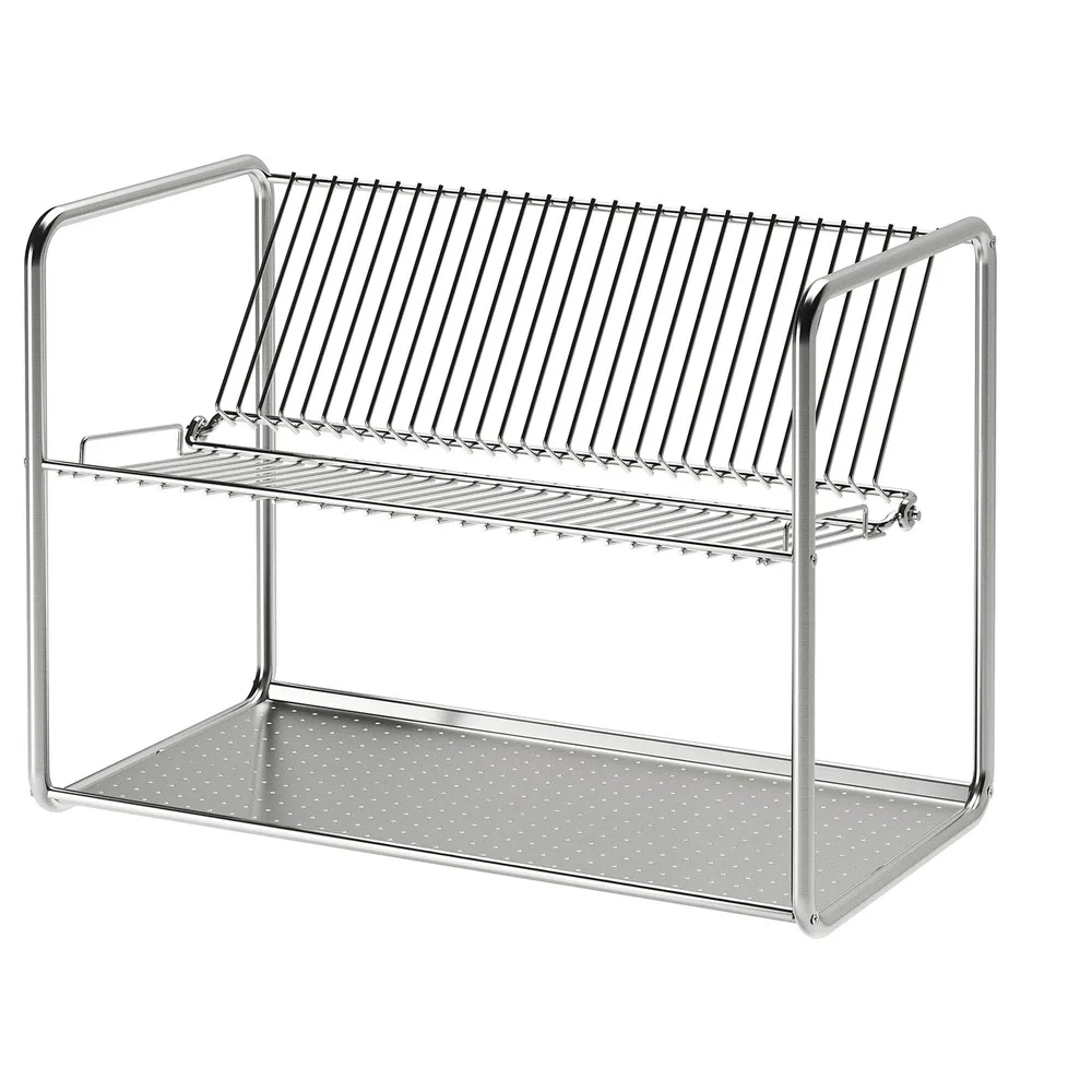 IKEA ORDNING (ИКЕА ОРДНИНГ) — Сушилка для посуды, нержавеющая сталь 50x27x36 см