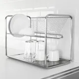 IKEA ORDNING (ИКЕА ОРДНИНГ) — Сушилка для посуды, нержавеющая сталь 50x27x36 см — фото 3