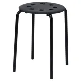 IKEA MARIUS (ИКЕА МАРИУС) — Табурет, черный 45 см — фото 1