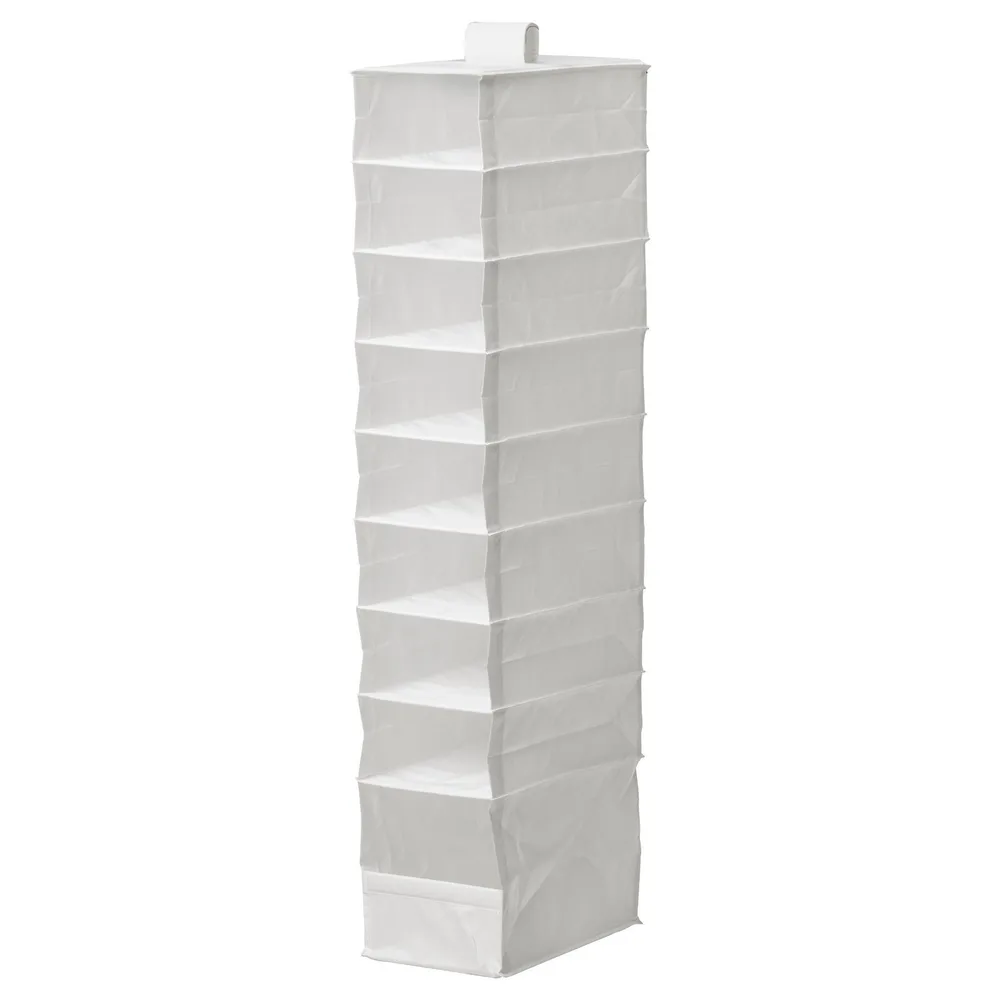IKEA SKUBB (ИКЕА СКУББ) — Стеллаж с 9 отделениями, белый 22x34x120 см