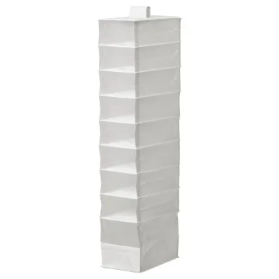 IKEA SKUBB (ИКЕА СКУББ) — Стеллаж с 9 отделениями, белый 22x34x120 см