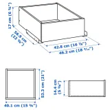 IKEA KOMPLEMENT (ИКЕА КОМПЛИМЕНТ) — Ящик, белый 50x58 см — фото 5