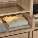 IKEA KOMPLEMENT (ИКЕА КОМПЛИМЕНТ) — Ящик со стеклянным фронтом, имитация беленого дуба 50x58 см — фото 3