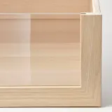 IKEA KOMPLEMENT (ИКЕА КОМПЛИМЕНТ) — Ящик со стеклянным фронтом, имитация беленого дуба 50x58 см — фото 4