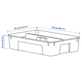 IKEA SAMLA (ИКЕА САМЛА) — Вкладыш для контейнера 45/65 л, прозрачный — фото 5