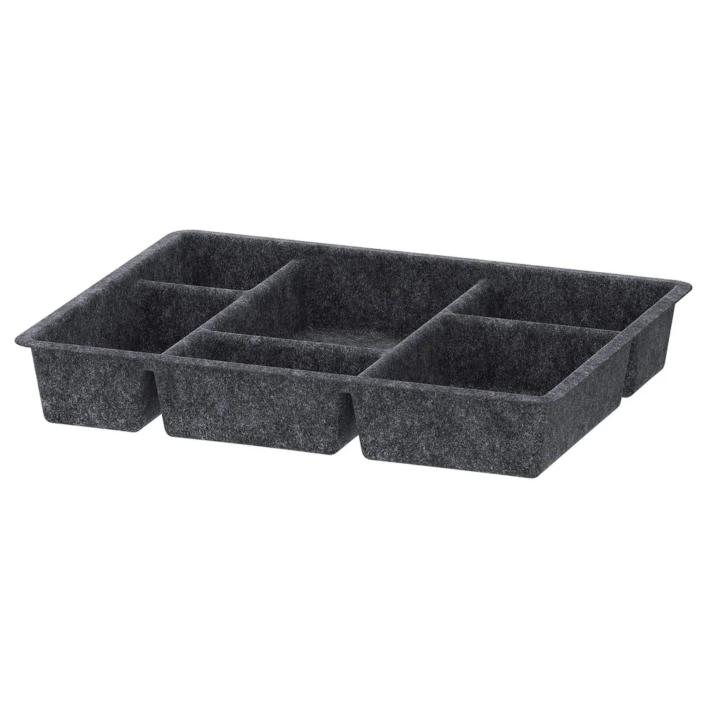 IKEA RAGGISAR (ИКЕА РАГГИСАР) — Короб для хранения, тёмно-серый 40x30 см