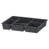 IKEA RAGGISAR (ИКЕА РАГГИСАР) — Короб для хранения, тёмно-серый 40x30 см — фото 1