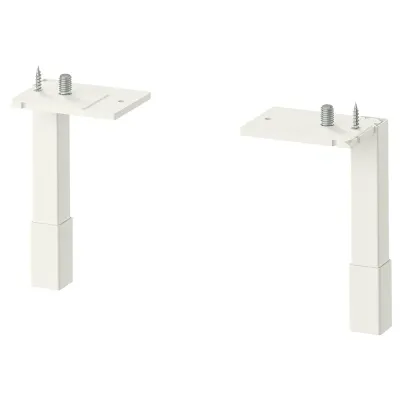 IKEA ENHET (ИКЕА ЕНХЕТ) — Ножки для шкафа, белый 12,5 см
