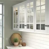 IKEA STENSUND (ИКЕА СТЕНСУНД) — Дверь стеклянная, белый 40x40 см — фото 2