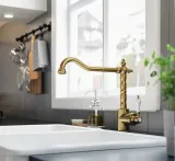 IKEA GLITTRAN (ИКЕА ГЛИТТРАН) — Смеситель кухонный, цвет латуни — фото 2