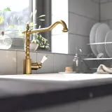 IKEA GLITTRAN (ИКЕА ГЛИТТРАН) — Смеситель кухонный, цвет латуни — фото 5
