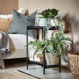 IKEA OLIVBLAD (ИКЕА ОЛИВБЛАД) — Стойка для цветочного горшка, для помещения/улицы чёрный 56 см — фото 2