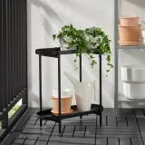 IKEA OLIVBLAD (ИКЕА ОЛИВБЛАД) — Стойка для цветочного горшка, для помещения/улицы чёрный 56 см — фото 4