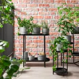 IKEA OLIVBLAD (ИКЕА ОЛИВБЛАД) — Стойка для цветочного горшка, для помещения/улицы чёрный 56 см — фото 6
