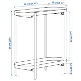 IKEA OLIVBLAD (ИКЕА ОЛИВБЛАД) — Стойка для цветочного горшка, для помещения/улицы чёрный 56 см — фото 7