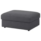 IKEA VIMLE (ИКЕА ВИМЛЕ) — Чехол для пуфа с отделением для хранения, Gunnared средне-серый — фото 2