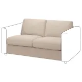 IKEA VIMLE (ИКЕА ВИМЛЕ) — Чехол для двухместной секции дивана, Hallarp бежевый — фото 3