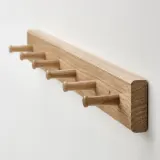IKEA HÖVOLM (ИКЕА ХЁВОЛМ) — Вешалка с 6 крючками-шариками, дуб — фото 2