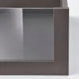 IKEA KOMPLEMENT (ИКЕА КОМПЛИМЕНТ) — Ящик со стеклянным фасадом, тёмно-серый 50x58 см — фото 2