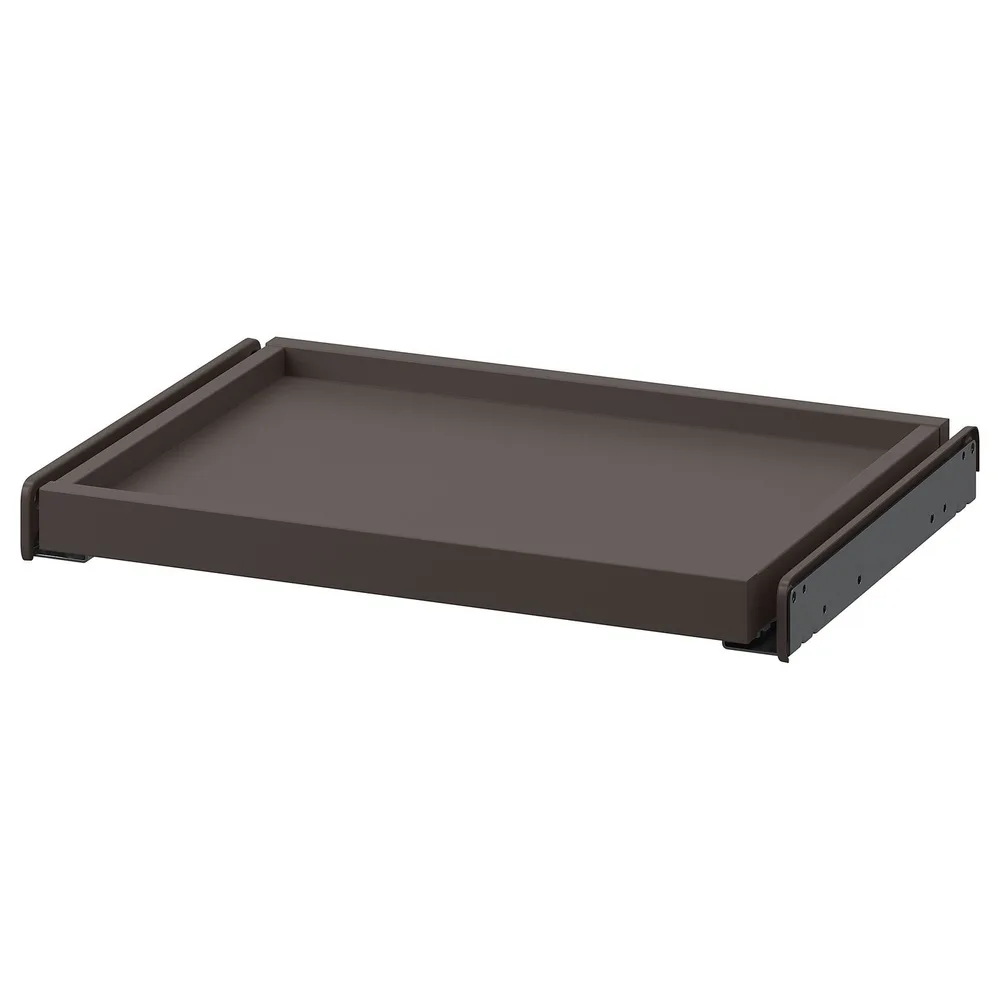 IKEA KOMPLEMENT (ИКЕА КОМПЛИМЕНТ) — Выдвижной поднос, тёмно-серый 50x35 см
