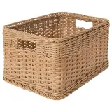 IKEA BEKNA (ИКЕА БЕКНА) — Корзина, техноротанг бежевый 25x35x20 см — фото 1