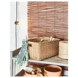 IKEA BEKNA (ИКЕА БЕКНА) — Корзина, техноротанг бежевый 25x35x20 см — фото 6